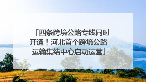 四条跨境公路专线同时开通！河北首个跨境公路运输集结中心启动运营