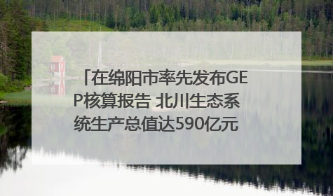 在绵阳市率先发布GEP核算报告 北川生态系统生产总值达590亿元｜新闻发布最前线