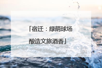 宿迁：绿荫球场酿造文旅酒香