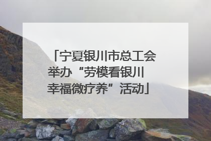 宁夏银川市总工会举办“劳模看银川 幸福微疗养”活动