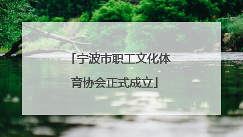 宁波市职工文化体育协会正式成立