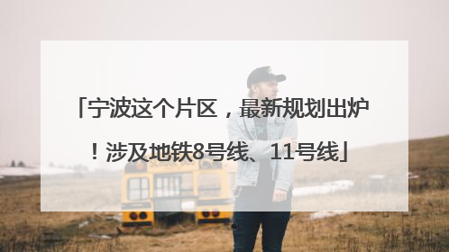 宁波这个片区，最新规划出炉！涉及地铁8号线、11号线