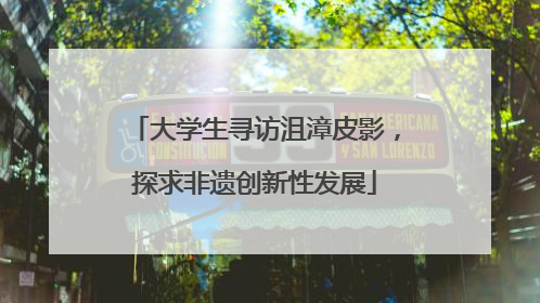大学生寻访沮漳皮影，探求非遗创新性发展