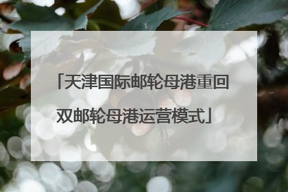 天津国际邮轮母港重回双邮轮母港运营模式