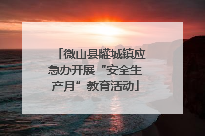微山县驩城镇应急办开展“安全生产月”教育活动