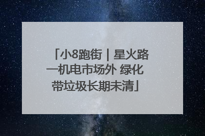 小8跑街｜星火路一机电市场外 绿化带垃圾长期未清