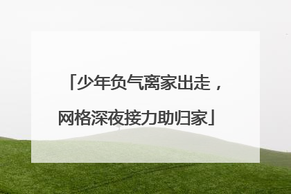 少年负气离家出走，网格深夜接力助归家