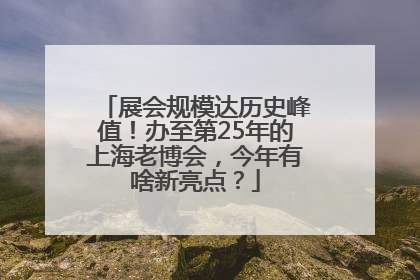 展会规模达历史峰值！办至第25年的上海老博会，今年有啥新亮点？