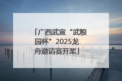 广西武宣“武粮园杯”2025龙舟邀请赛开桨