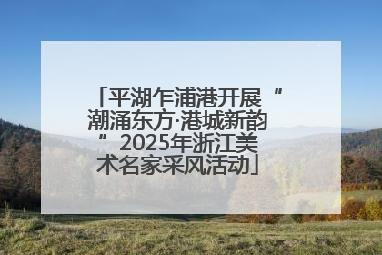 平湖乍浦港开展“潮涌东方·港城新韵”2025年浙江美术名家采风活动