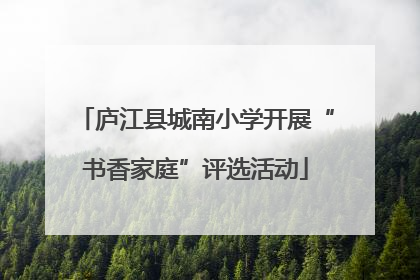 庐江县城南小学开展“书香家庭”评选活动