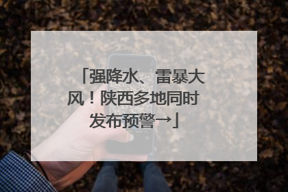 强降水、雷暴大风！陕西多地同时发布预警→