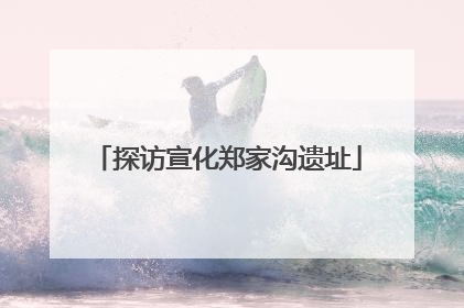 探访宣化郑家沟遗址