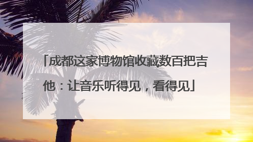 成都这家博物馆收藏数百把吉他：让音乐听得见，看得见