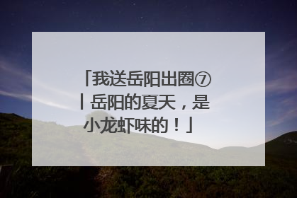 我送岳阳出圈⑦丨岳阳的夏天，是小龙虾味的！