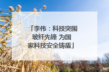 李伟：科技突围 玻纤先锋 为国家科技安全铸盾