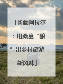 新疆阿拉尔：用桑葚“酿”出乡村旅游新风味