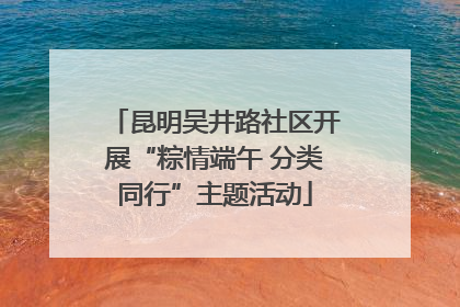 昆明吴井路社区开展“粽情端午 分类同行”主题活动