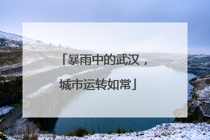 暴雨中的武汉，城市运转如常