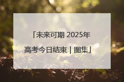 未来可期 2025年高考今日结束｜图集