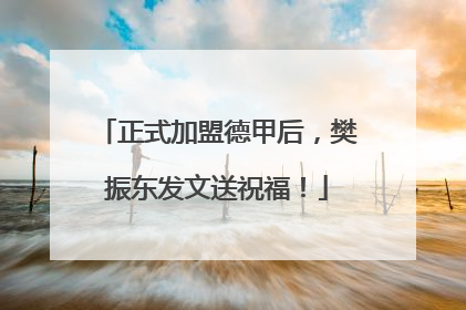 正式加盟德甲后，樊振东发文送祝福！