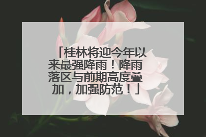 桂林将迎今年以来最强降雨！降雨落区与前期高度叠加，加强防范！