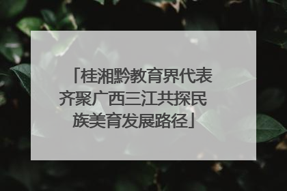 桂湘黔教育界代表齐聚广西三江共探民族美育发展路径
