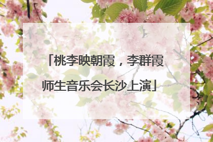 桃李映朝霞，李群霞师生音乐会长沙上演