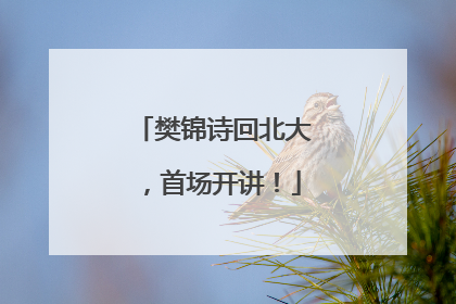 樊锦诗回北大，首场开讲！