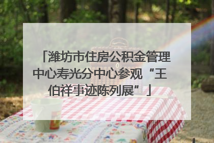 潍坊市住房公积金管理中心寿光分中心参观“王伯祥事迹陈列展”