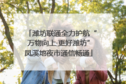 潍坊联通全力护航“万物向上·更好潍坊”凤溪地夜市通信畅通