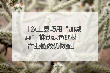 汶上县巧用“加减乘” 推动绿色建材产业链做优做强