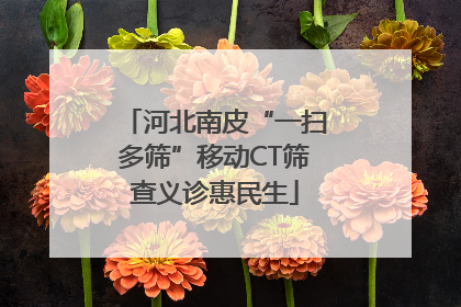 河北南皮“一扫多筛”移动CT筛查义诊惠民生