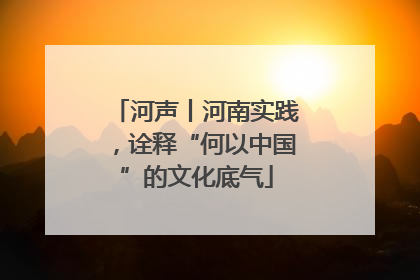 河声丨河南实践，诠释“何以中国”的文化底气