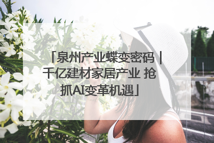泉州产业蝶变密码｜千亿建材家居产业 抢抓AI变革机遇