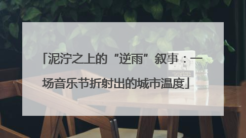 泥泞之上的“逆雨”叙事：一场音乐节折射出的城市温度