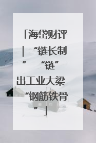 海岱财评｜“链长制” “链”出工业大梁“钢筋铁骨”