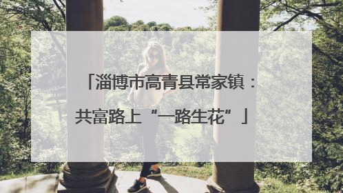 淄博市高青县常家镇：共富路上“一路生花”