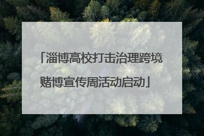 淄博高校打击治理跨境赌博宣传周活动启动