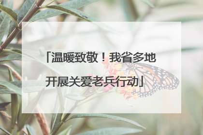 温暖致敬！我省多地开展关爱老兵行动