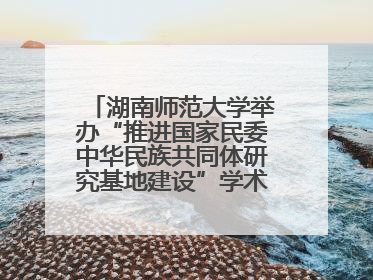湖南师范大学举办“推进国家民委中华民族共同体研究基地建设”学术研讨会
