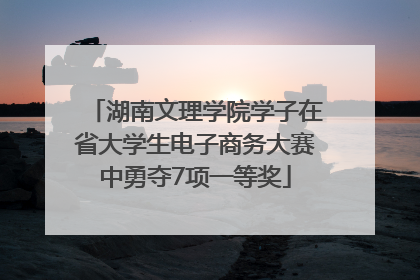 湖南文理学院学子在省大学生电子商务大赛中勇夺7项一等奖