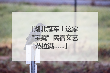 湖北冠军！这家“宝藏”民宿文艺范拉满……