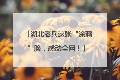 湖北老兵这张“涂鸦”脸，感动全网！