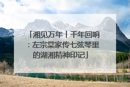 湘见万年丨千年回响：左宗棠家传七弦琴里的湖湘精神印记