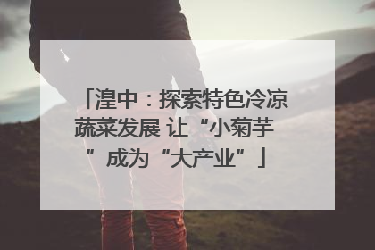 湟中：探索特色冷凉蔬菜发展 让“小菊芋”成为“大产业”