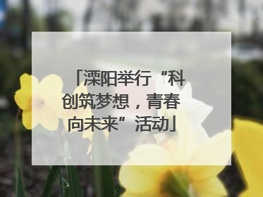 溧阳举行“科创筑梦想，青春向未来”活动
