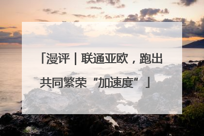 漫评｜联通亚欧，跑出共同繁荣“加速度”