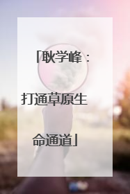 耿学峰：打通草原生命通道