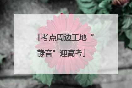 考点周边工地“静音”迎高考